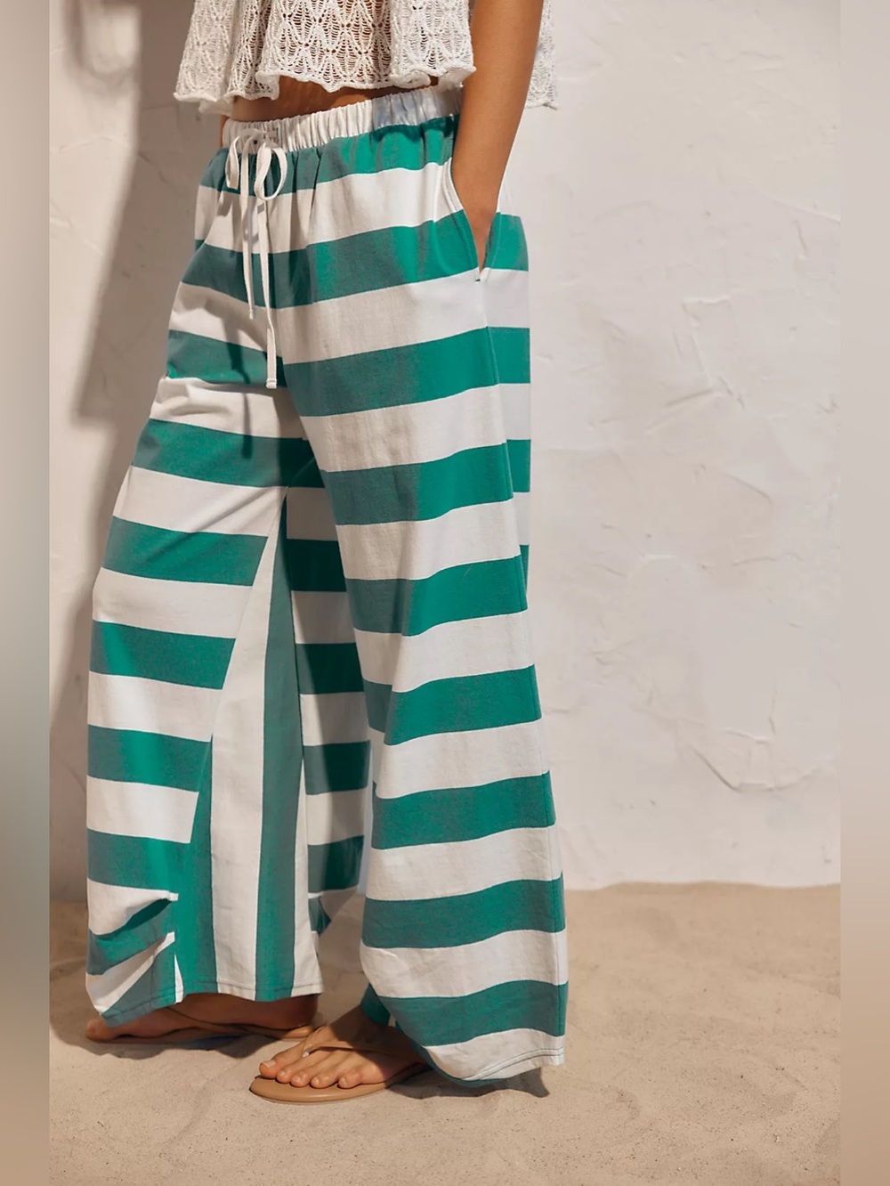 NWT FREE PEOPLE FREE-EST Dakota Pants | Vivid Green Combo $78 SOLD OUT COLOR